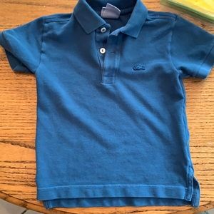 Boys blue Lacoste vintage washed shirt